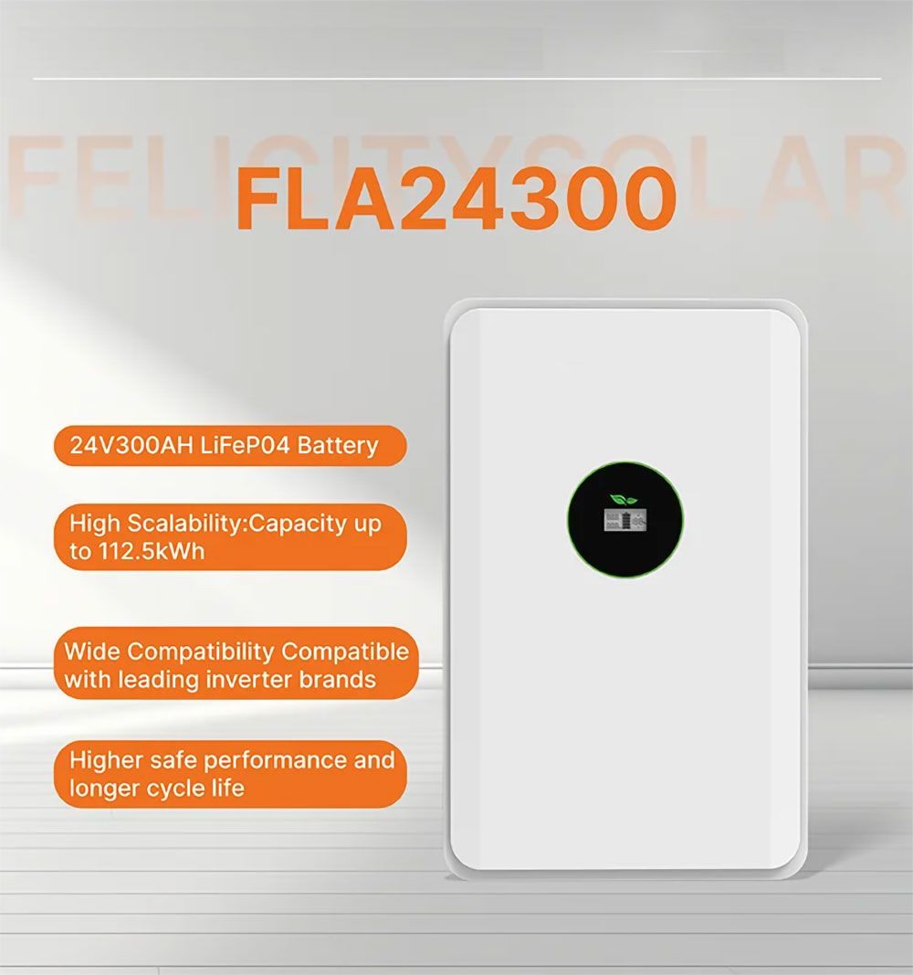 7.5kWh 24V 300Ah LiFePO4 Battery - FLA24300 - Image 2