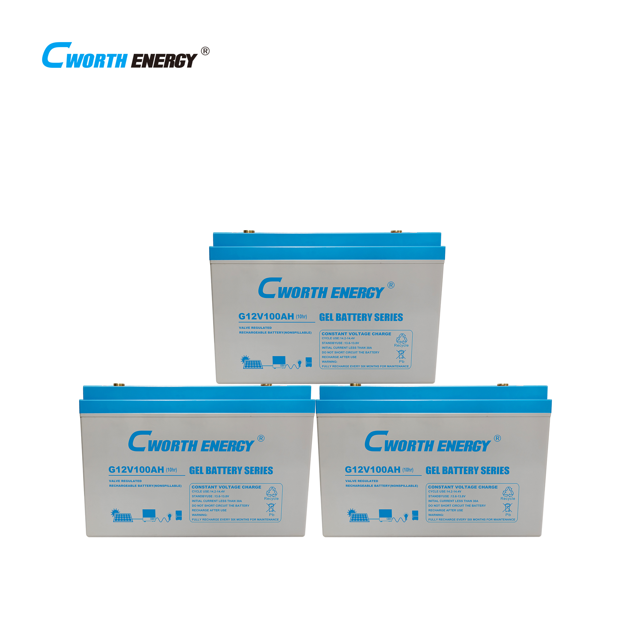 100Ah Gel Battery 1.2kwh - G12V100AH